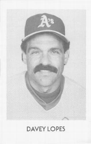 1984 Oakland Athletics Photocards #NNO Davey Lopes Front