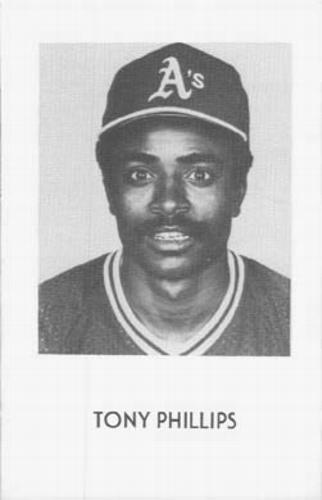 1984 Oakland Athletics Photocards #NNO Tony Phillips Front