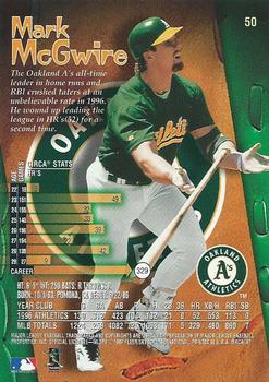 1997 Circa #50 Mark McGwire Back