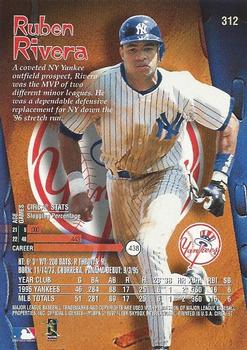 1997 Circa #312 Ruben Rivera Back