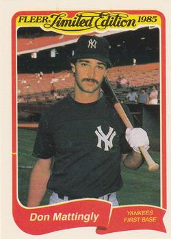 1985 Fleer Limited Edition #20 Don Mattingly Front