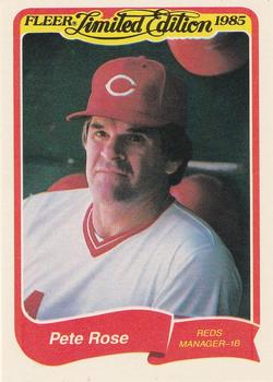 1985 Fleer Limited Edition #29 Pete Rose Front