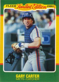 1986 Fleer Limited Edition #10 Gary Carter Front