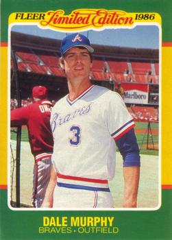 1986 Fleer Limited Edition #31 Dale Murphy Front