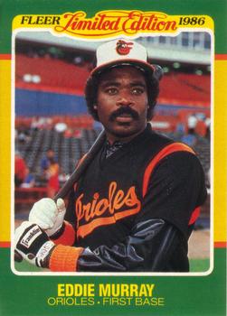 1986 Fleer Limited Edition #32 Eddie Murray Front