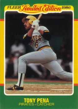 1986 Fleer Limited Edition #34 Tony Pena Front