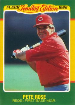 1986 Fleer Limited Edition #37 Pete Rose Front