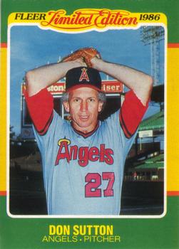 1986 Fleer Limited Edition #43 Don Sutton Front