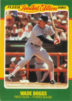 1986 Fleer Limited Edition #4 Wade Boggs Front