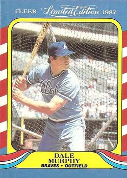 1987 Fleer Limited Edition #30 Dale Murphy Front