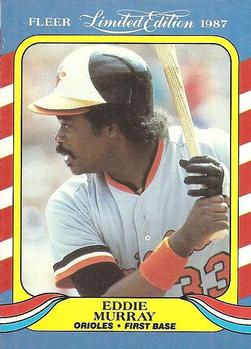 1987 Fleer Limited Edition #31 Eddie Murray Front