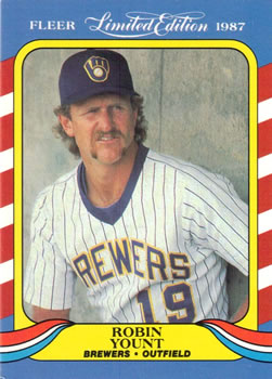 1987 Fleer Limited Edition #44 Robin Yount Front