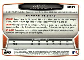 2013 Bowman Draft Picks & Prospects - Chrome Draft Picks #BDPP3 Josh Hart Back