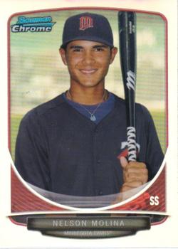 2013 Bowman Draft Picks & Prospects - Chrome Draft Picks Refractors #BDPP76 Nelson Molina Front