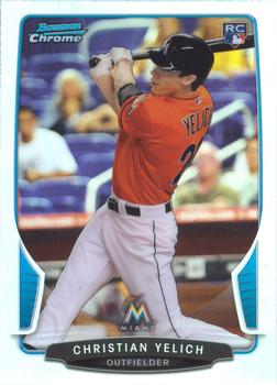 2013 Bowman Draft Picks & Prospects - Chrome Refractors #40 Christian Yelich Front