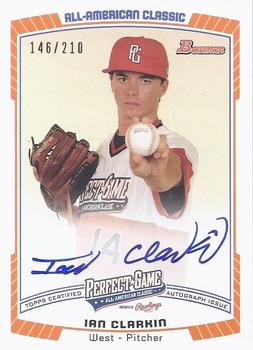 2013 Bowman Draft Picks & Prospects - Perfect Game All-American Classic Autographs #PG-IC Ian Clarkin Front