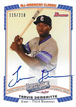 2013 Bowman Draft Picks & Prospects - Perfect Game All-American Classic Autographs #PG-TD Travis Demeritte Front