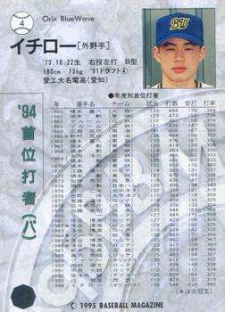 1995 BBM #4 Ichiro Back