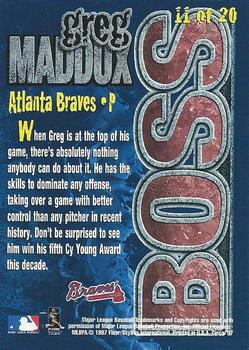 1997 Circa - Boss #11 Greg Maddux Back