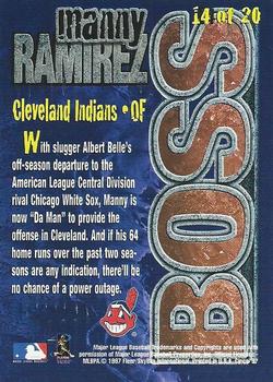 1997 Circa - Boss #14 Manny Ramirez Back