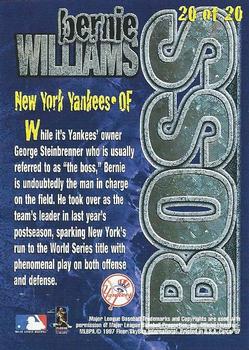 1997 Circa - Boss #20 Bernie Williams Back