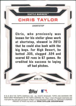 2013 Bowman Draft Picks & Prospects - Bowman Scout Breakouts #BSB-CT Chris Taylor Back