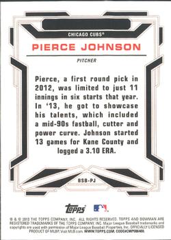 2013 Bowman Draft Picks & Prospects - Bowman Scout Breakouts #BSB-PJ Pierce Johnson Back