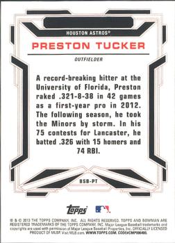 2013 Bowman Draft Picks & Prospects - Bowman Scout Breakouts #BSB-PT Preston Tucker Back