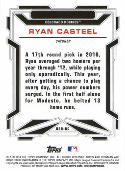 2013 Bowman Draft Picks & Prospects - Bowman Scout Breakouts #BSB-RC Ryan Casteel Back