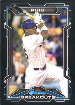 2013 Bowman Draft Picks & Prospects - Bowman Scout Breakouts #BSB-YP Yasiel Puig Front