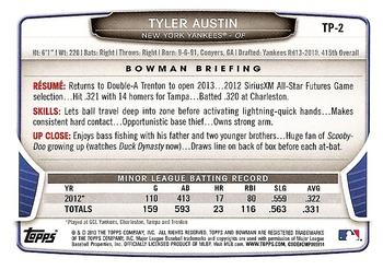 2013 Bowman Draft Picks & Prospects - Top Prospects #TP-2 Tyler Austin Back