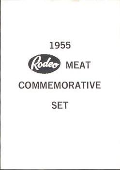 1976 JDM JMC 1955 Rodeo Meats Kansas City Athletics Reprints #1 History Front