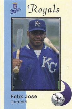 1994 Kansas City Royals Police #NNO Felix Jose Front
