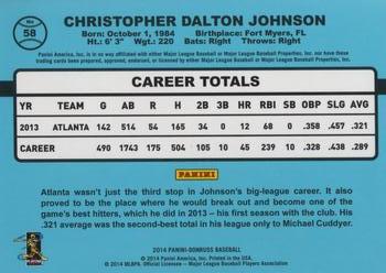 2014 Donruss #58 Chris Johnson Back