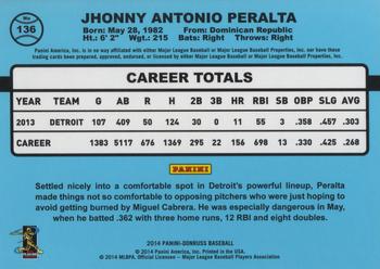 2014 Donruss #136 Jhonny Peralta Back