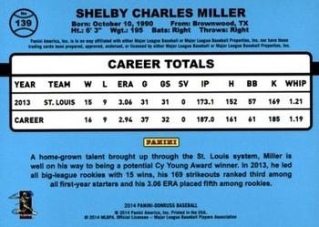 2014 Donruss #139 Shelby Miller Back