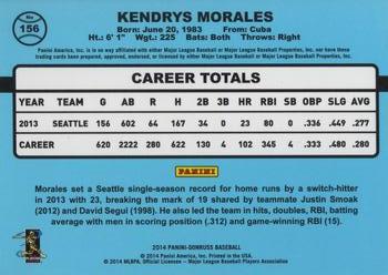 2014 Donruss #156 Kendrys Morales Back