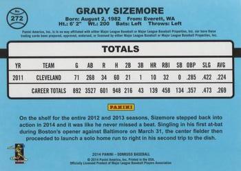 2014 Donruss #272 Grady Sizemore Back