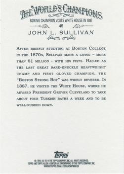 2014 Topps Allen & Ginter #46 John L. Sullivan Back