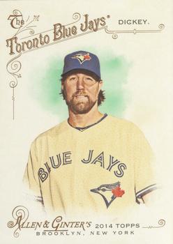 2014 Topps Allen & Ginter #300 R.A. Dickey Front