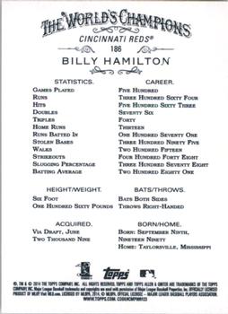 2014 Topps Allen & Ginter #186 Billy Hamilton Back