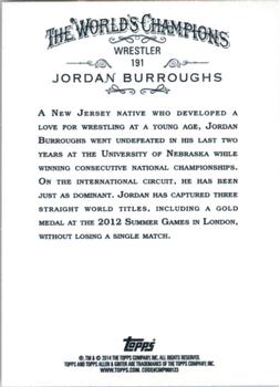 2014 Topps Allen & Ginter #191 Jordan Burroughs Back