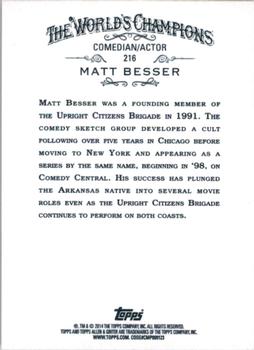 2014 Topps Allen & Ginter #216 Matt Besser Back