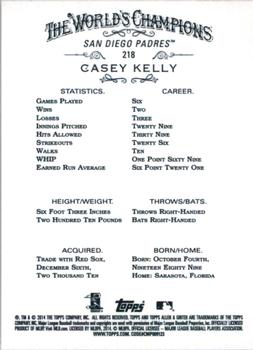 2014 Topps Allen & Ginter #218 Casey Kelly Back