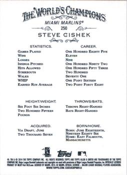 2014 Topps Allen & Ginter #250 Steve Cishek Back