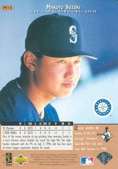 1997 Upper Deck Pepsi Insert Seattle Mariners #M14 Makoto Suzuki Back