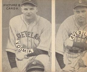 1935 Goudey 4-in-1 (R321) #NNO Babe Herman / Gus Suhr / Tom Padden / Cy Blanton Back