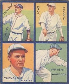1935 Goudey 4-in-1 (R321) #NNO Pie Traynor / Red Lucas / Tommy Thevenow / Glenn Wright Front