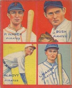 1935 Goudey 4-in-1 (R321) #NNO Paul Waner / Guy Bush / Waite Hoyt / Lloyd Waner Front