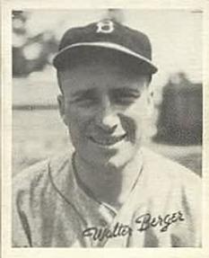 1936 Goudey (R322) #NNO Wally Berger Front